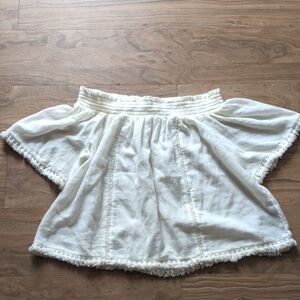 Aerie Off-Shoulder White Blouse